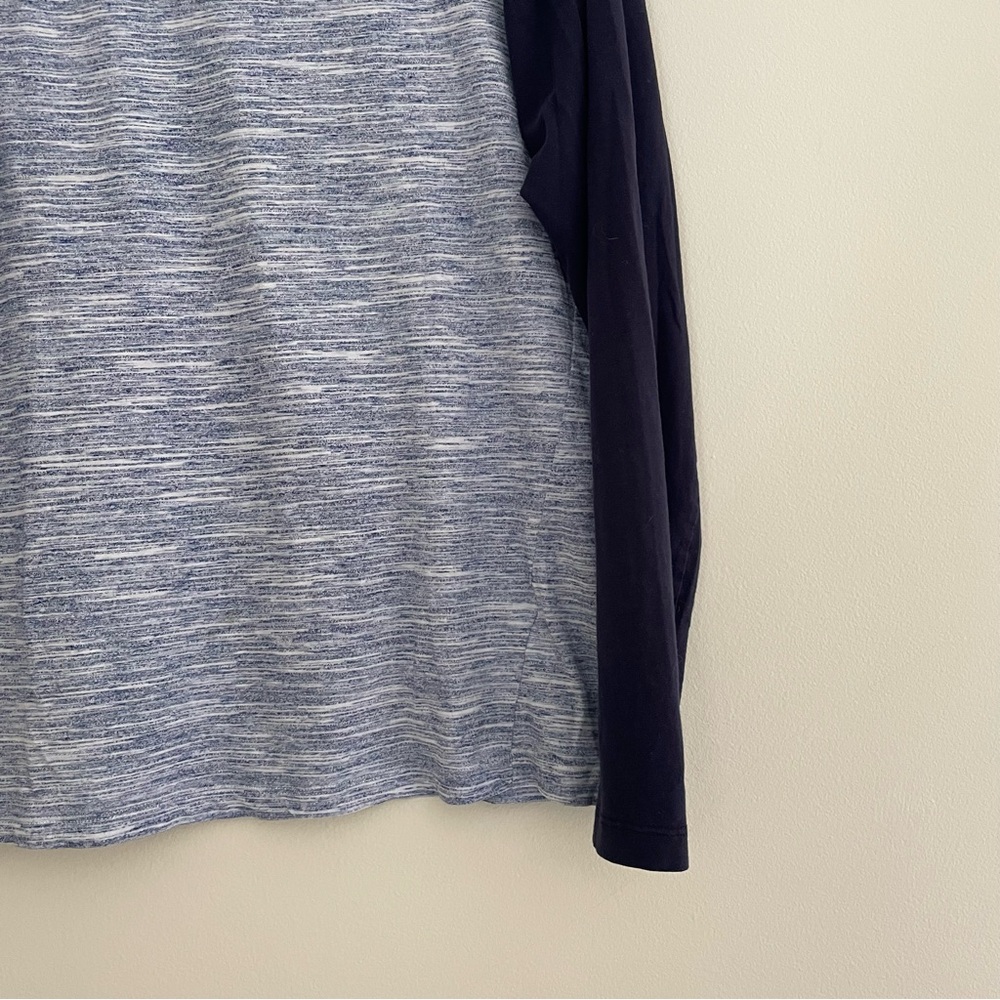 Blue Raglan Long Sleeve Tee - Picture 2 of 3